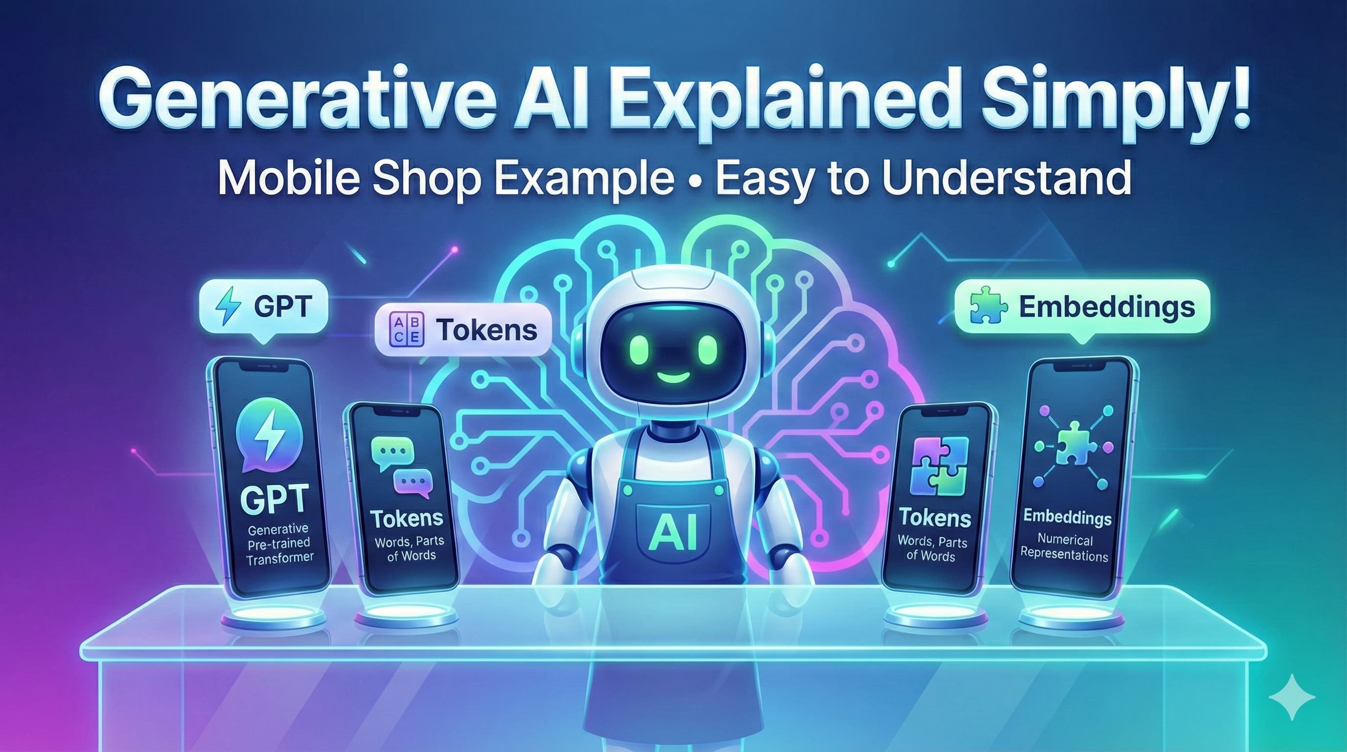 Generative AI Explained Using a Mobile Shop Example – From GPT to Embeddings